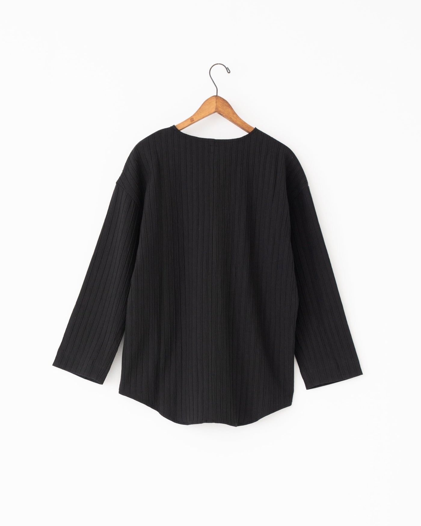 silk cotton v-neck pullover