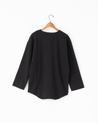 silk cotton v-neck pullover