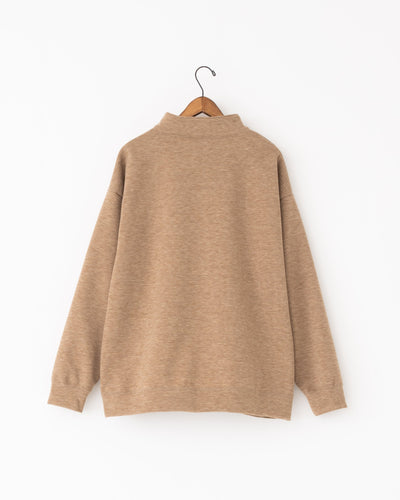 knit melton skipper sweater