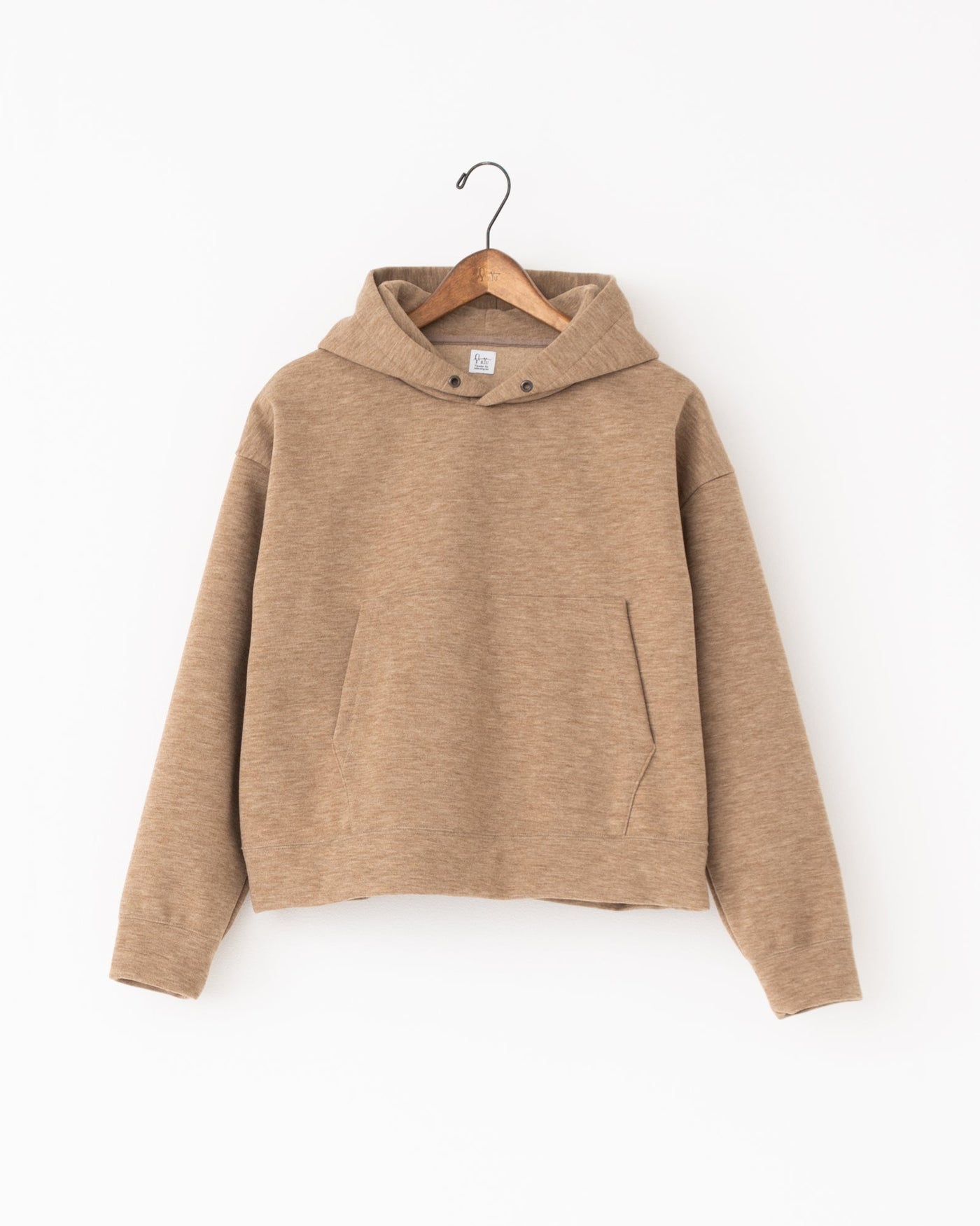 knit melton hoodie pullover