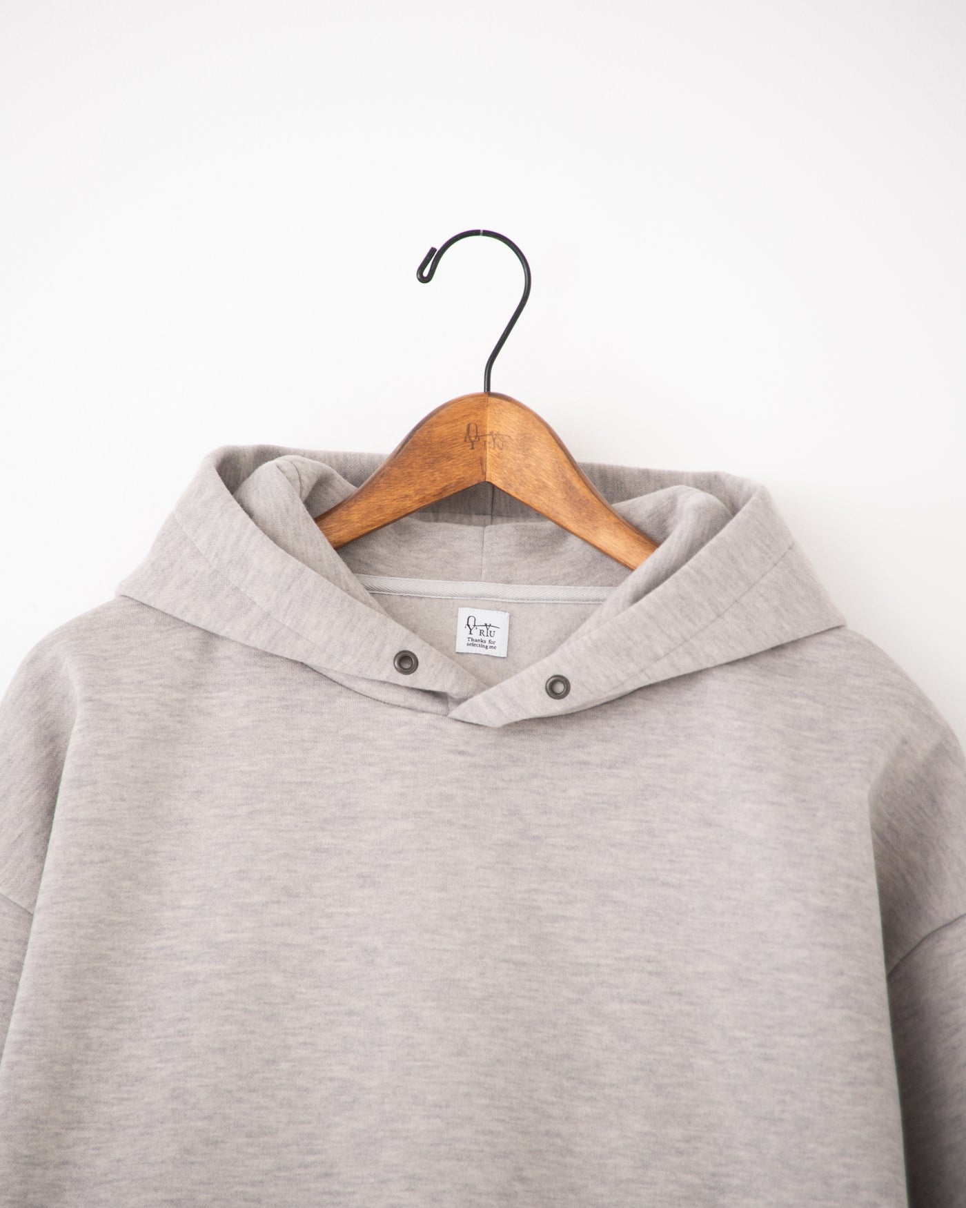 knit melton hoodie pullover