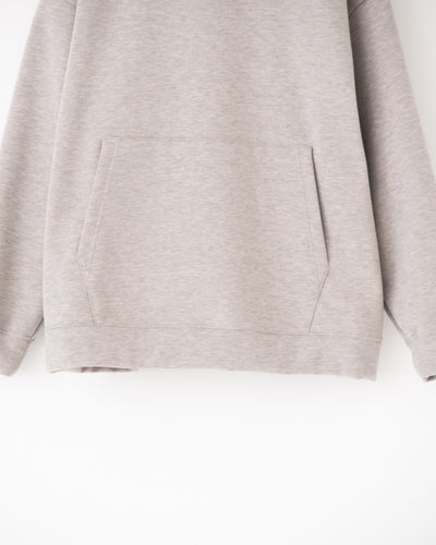knit melton hoodie pullover