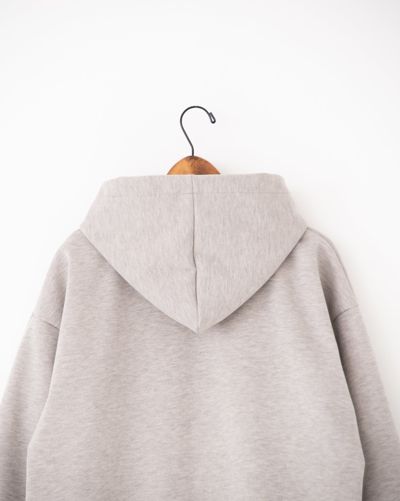 knit melton hoodie pullover