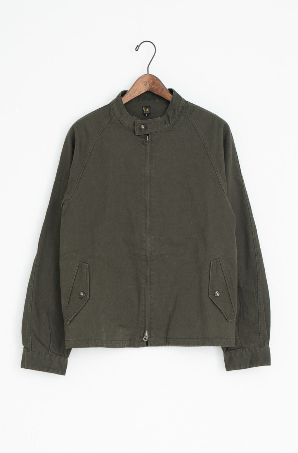 vintage satin Harrington jacket olive