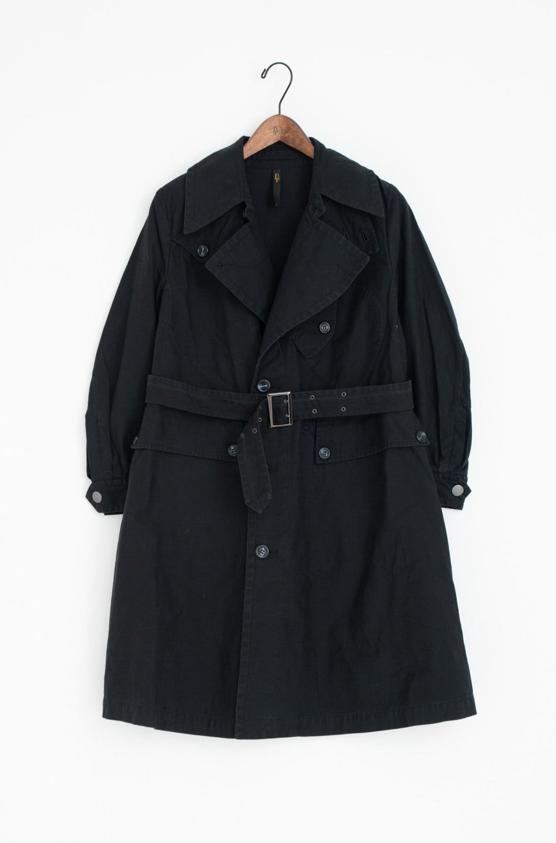 vintage satin motorcycle coat black