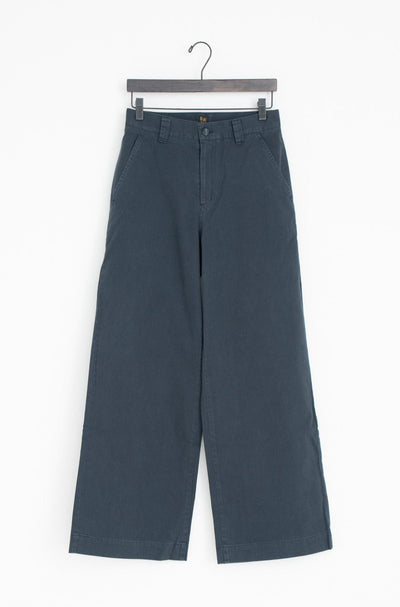 vintage satin wide full-length pants