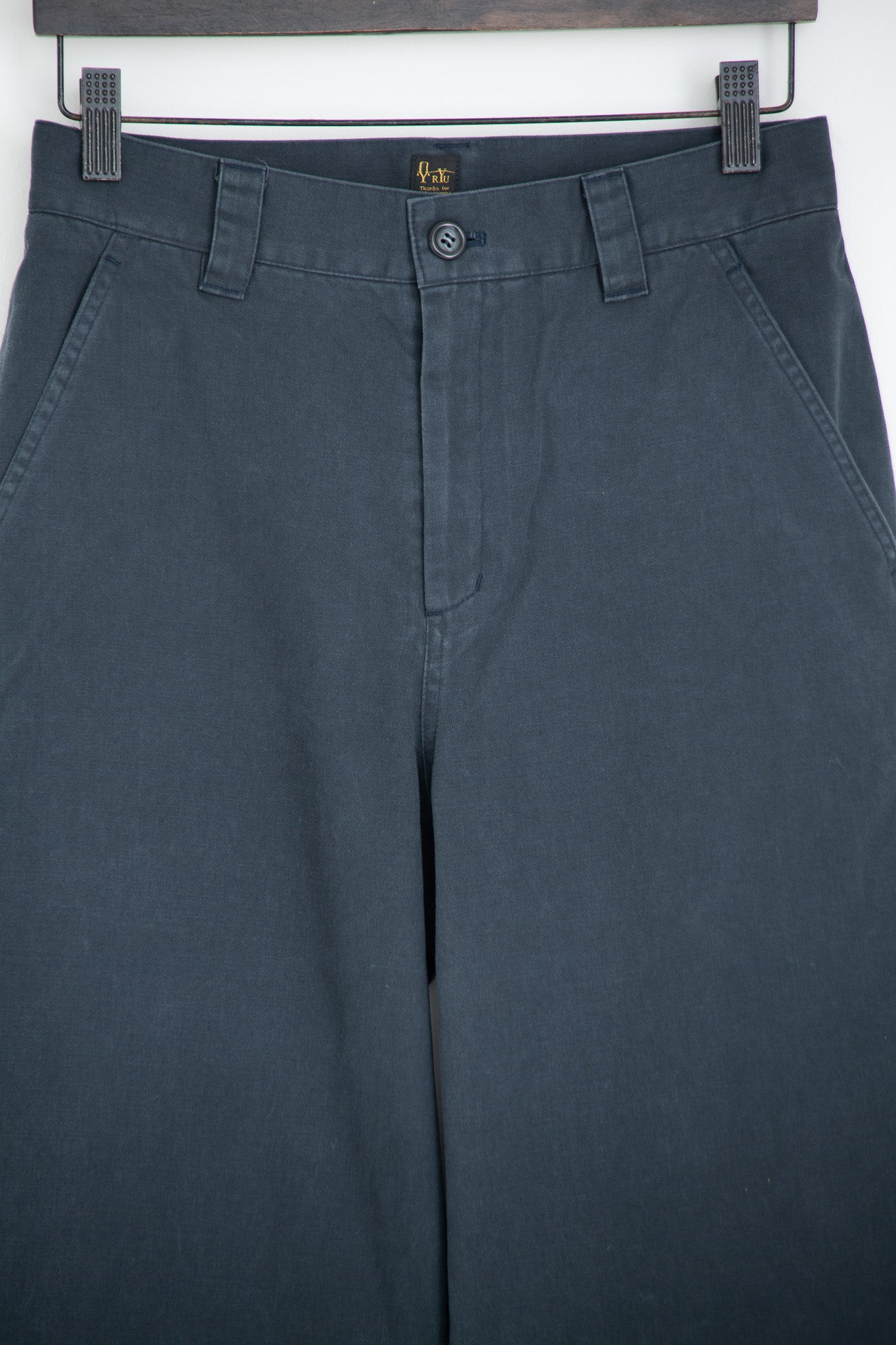 vintage satin wide full-length pants