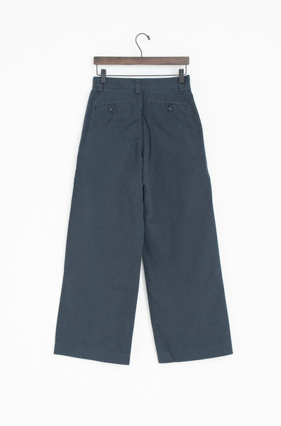 vintage satin wide full-length pants