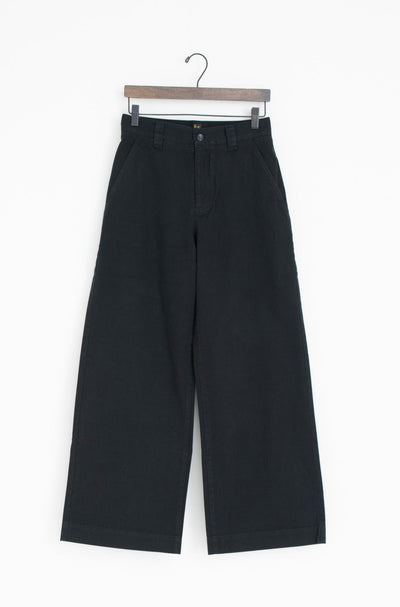 vintage satin wide full-length pants