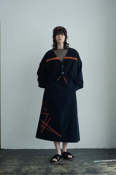 handwork flared skirt