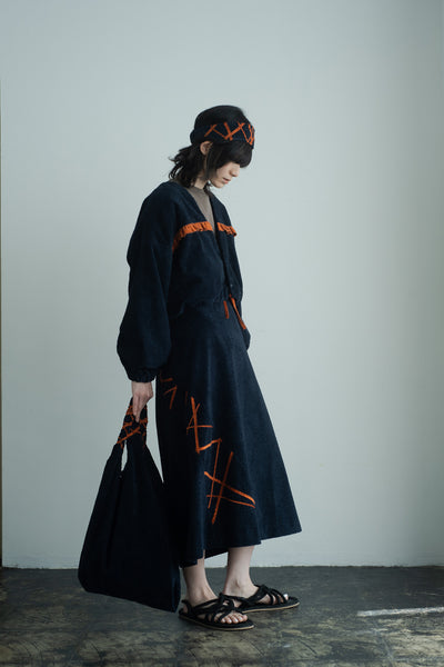 handwork flared skirt