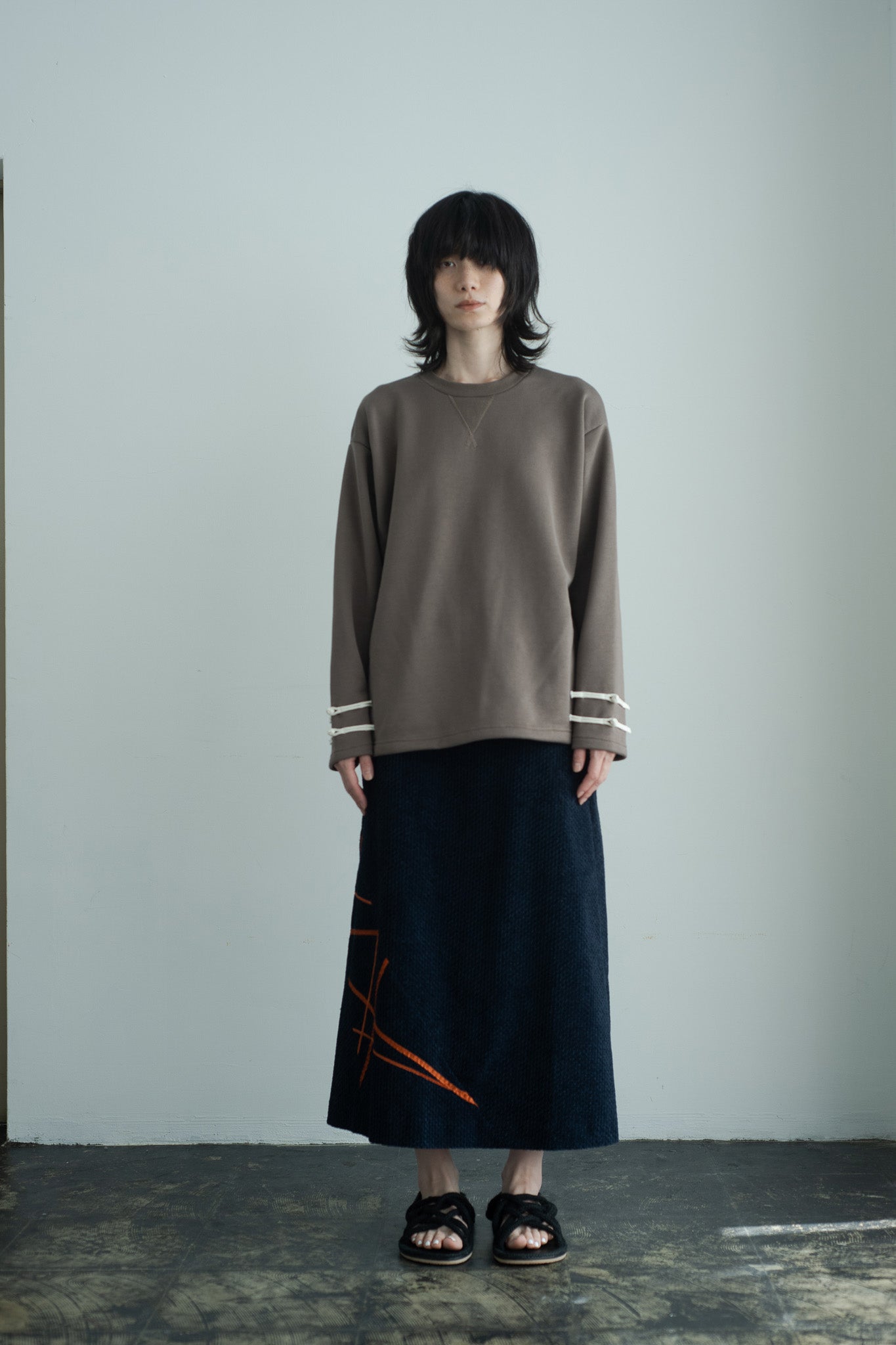 handwork flared skirt
