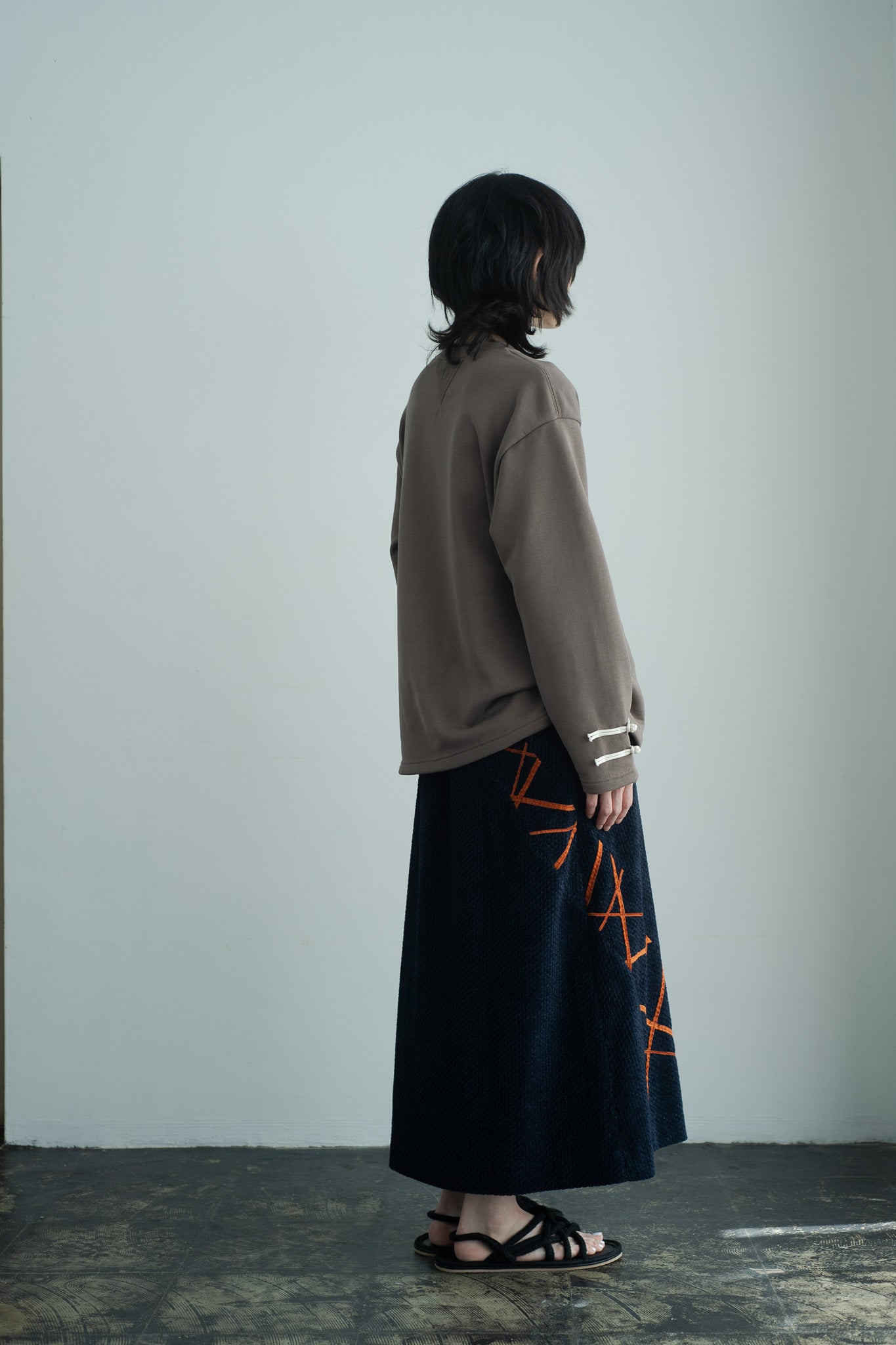 handwork flared skirt