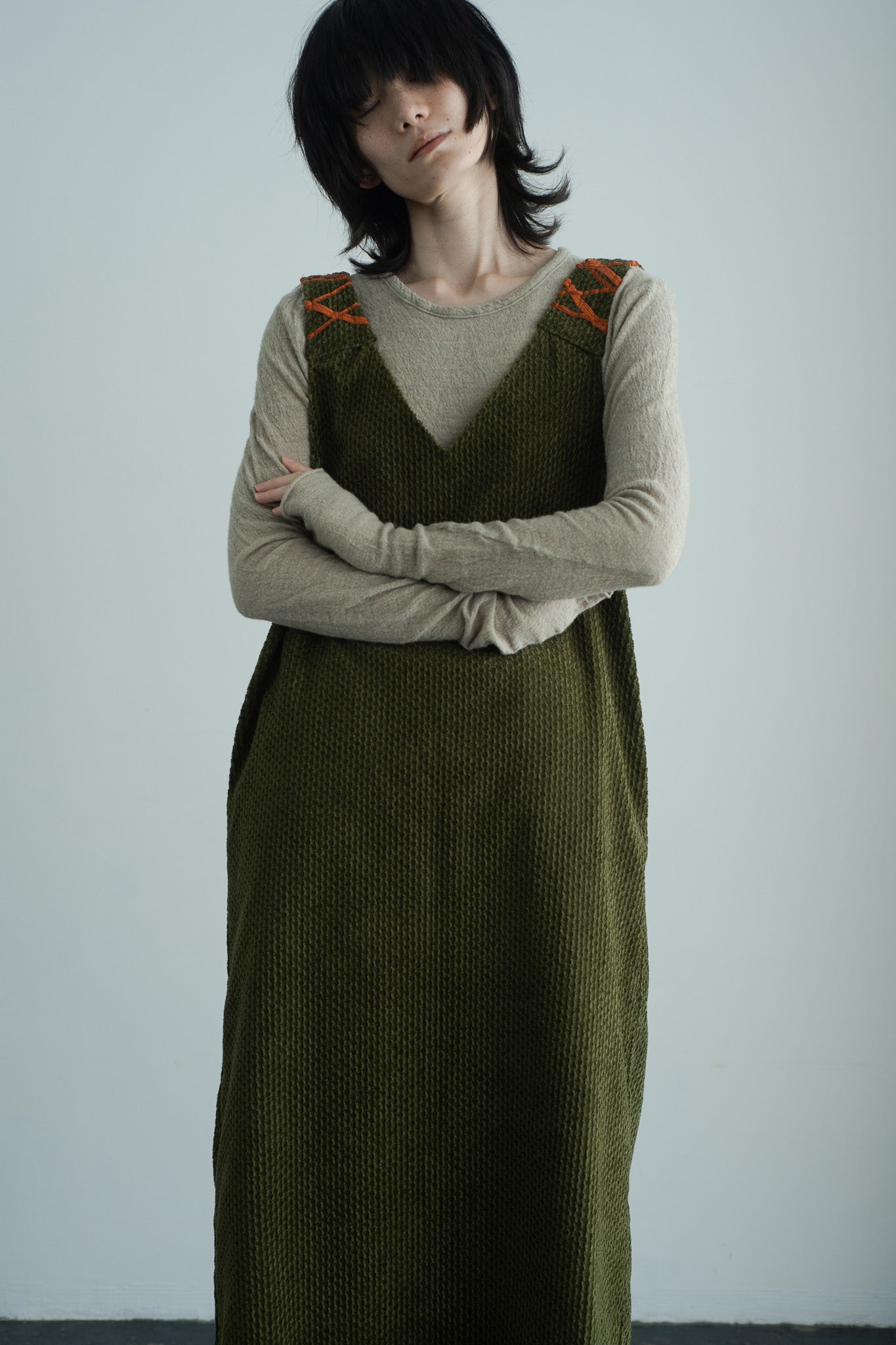 handwork jumper dress
