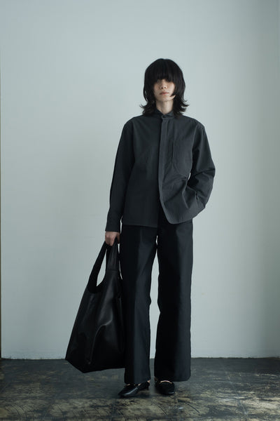 shawl collar over shirt