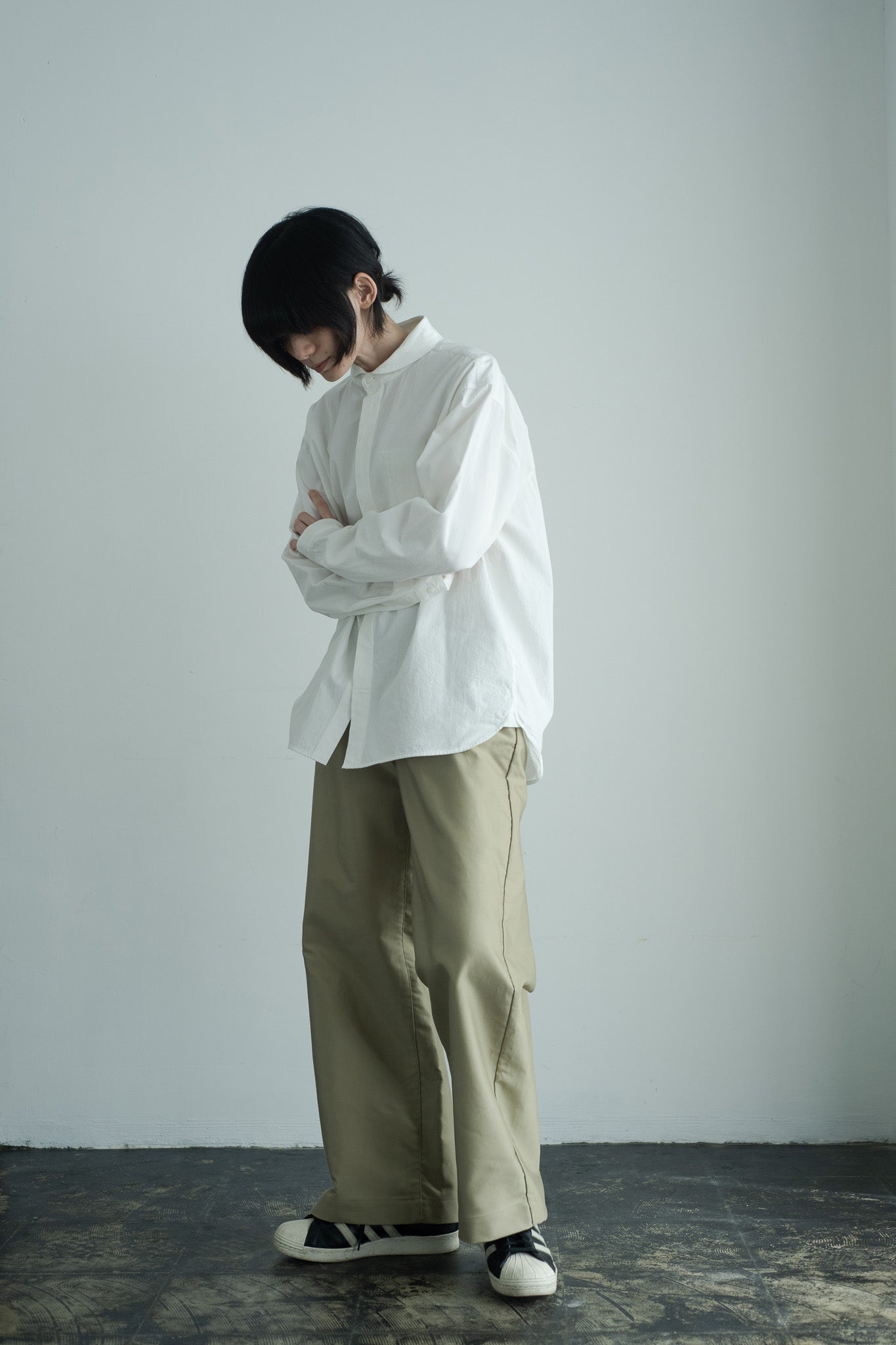 shawl collar over shirt
