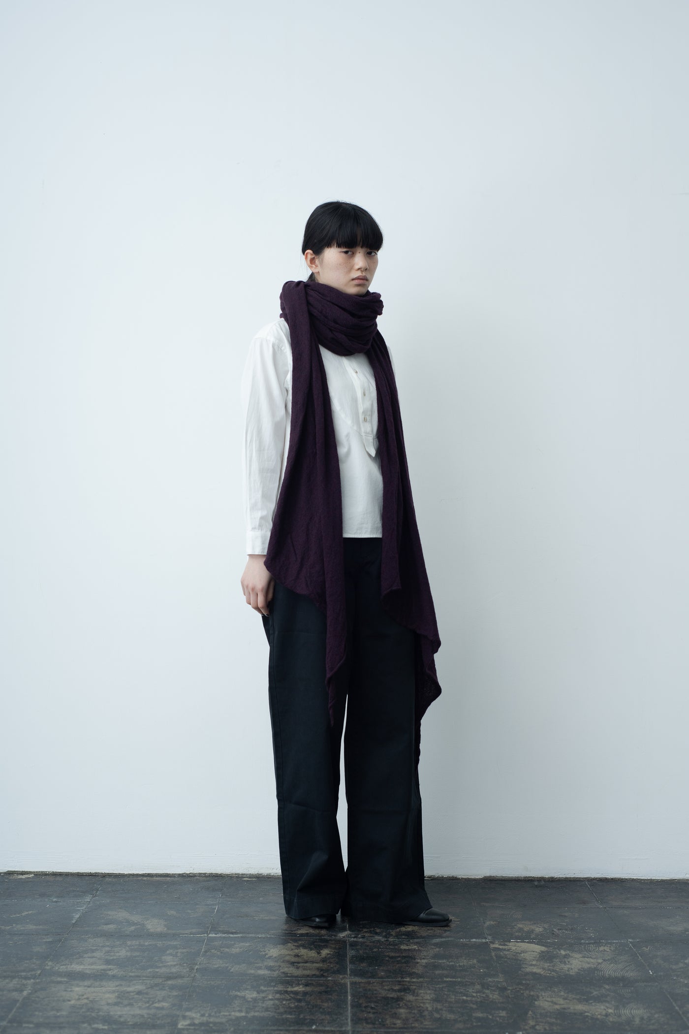 washable wool gauze stole