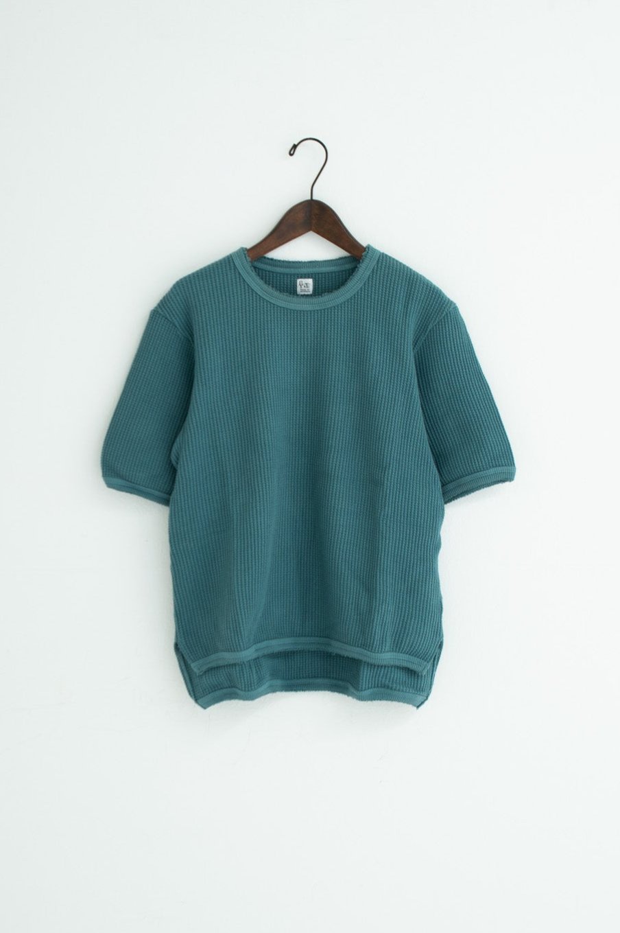 strong waffle half-sleeve shirt hospital green