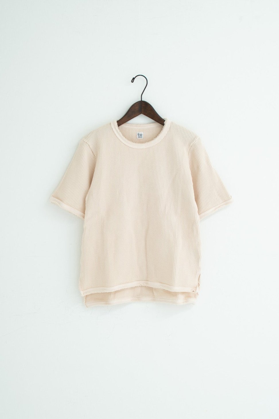 strong waffle half-sleeve shirt ivory