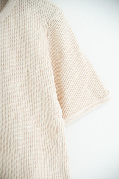 strong waffle half-sleeve shirt