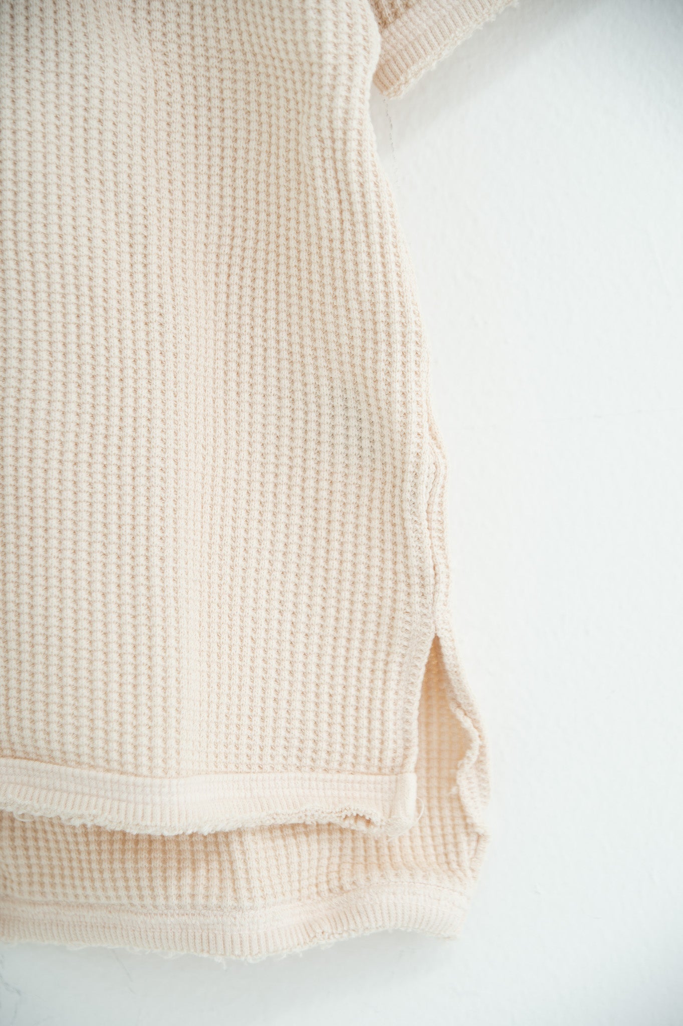 strong waffle half-sleeve shirt