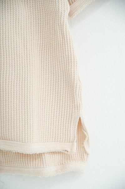 strong waffle half-sleeve shirt