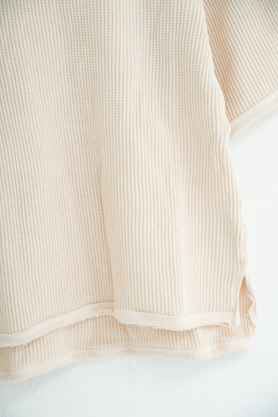 strong waffle half-sleeve shirt