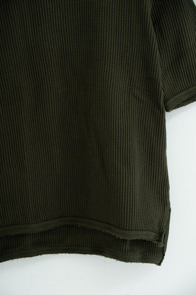 strong waffle half-sleeve shirt
