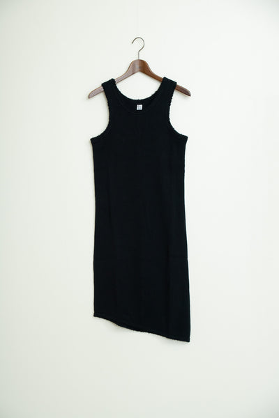 strong waffle sleeveless dress