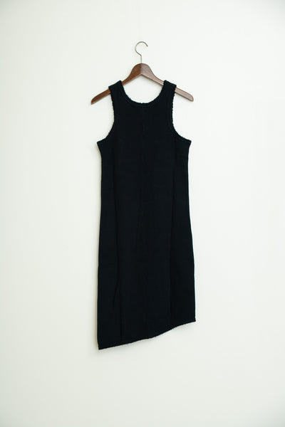strong waffle sleeveless dress