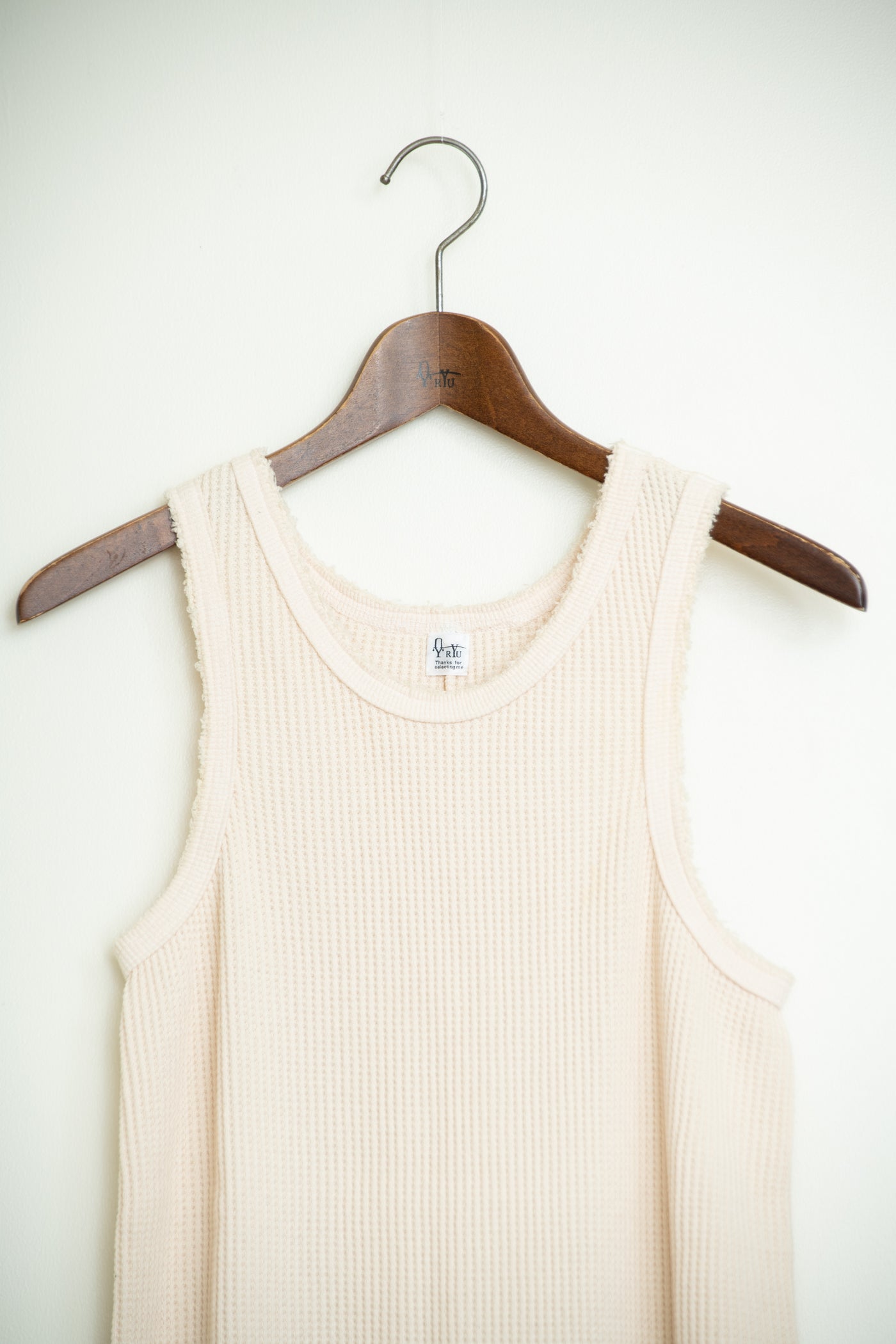 strong waffle sleeveless dress
