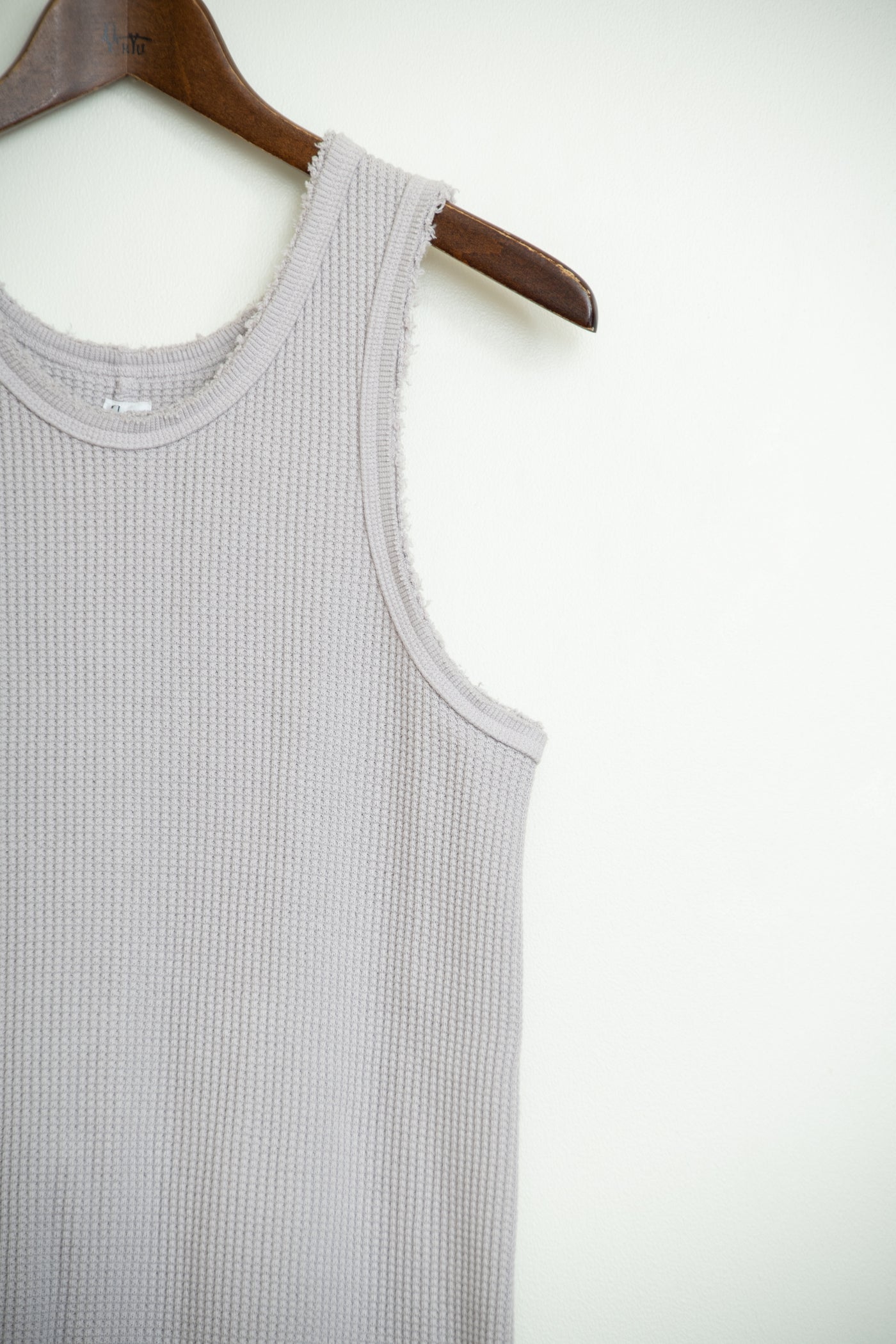 strong waffle sleeveless dress