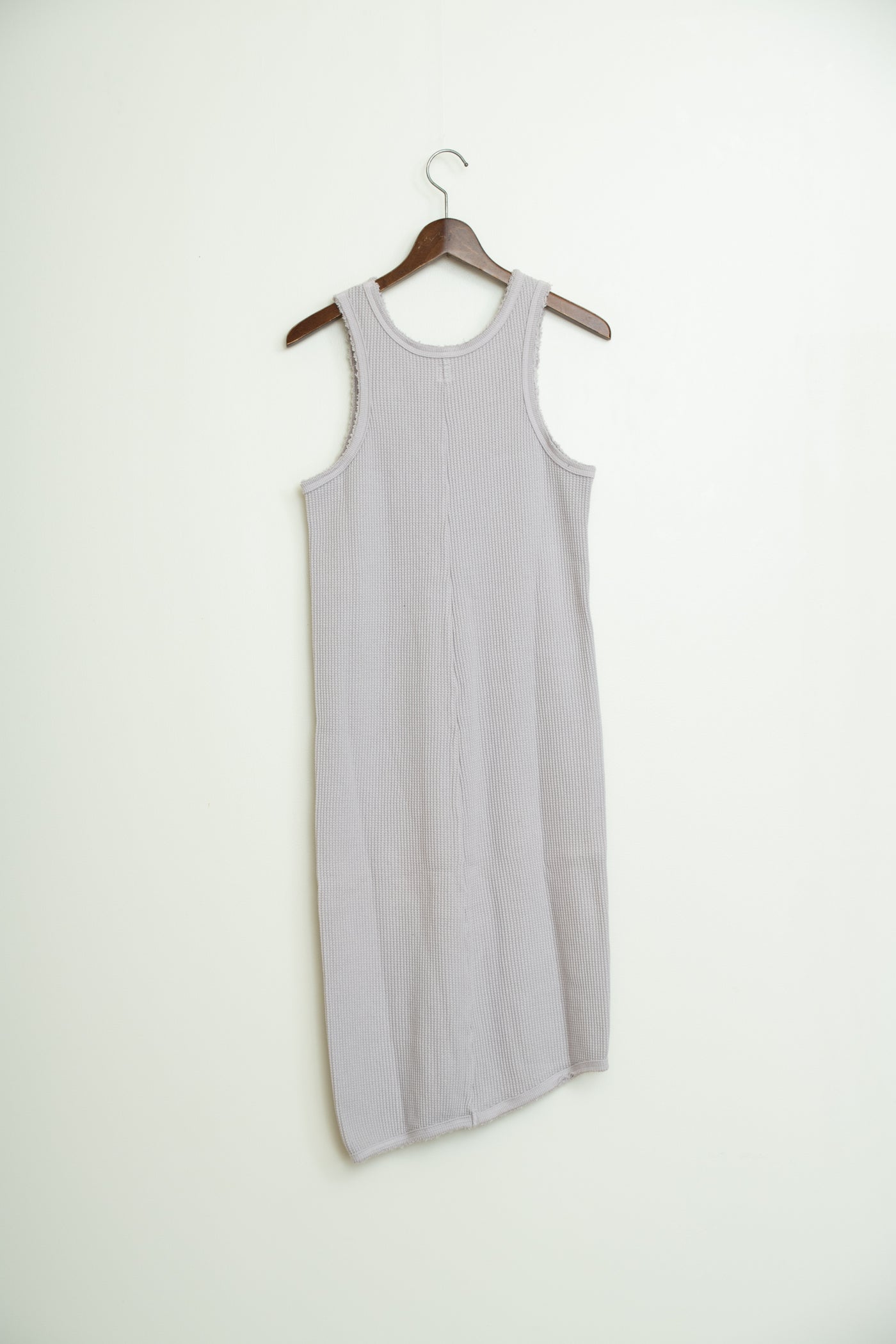 strong waffle sleeveless dress