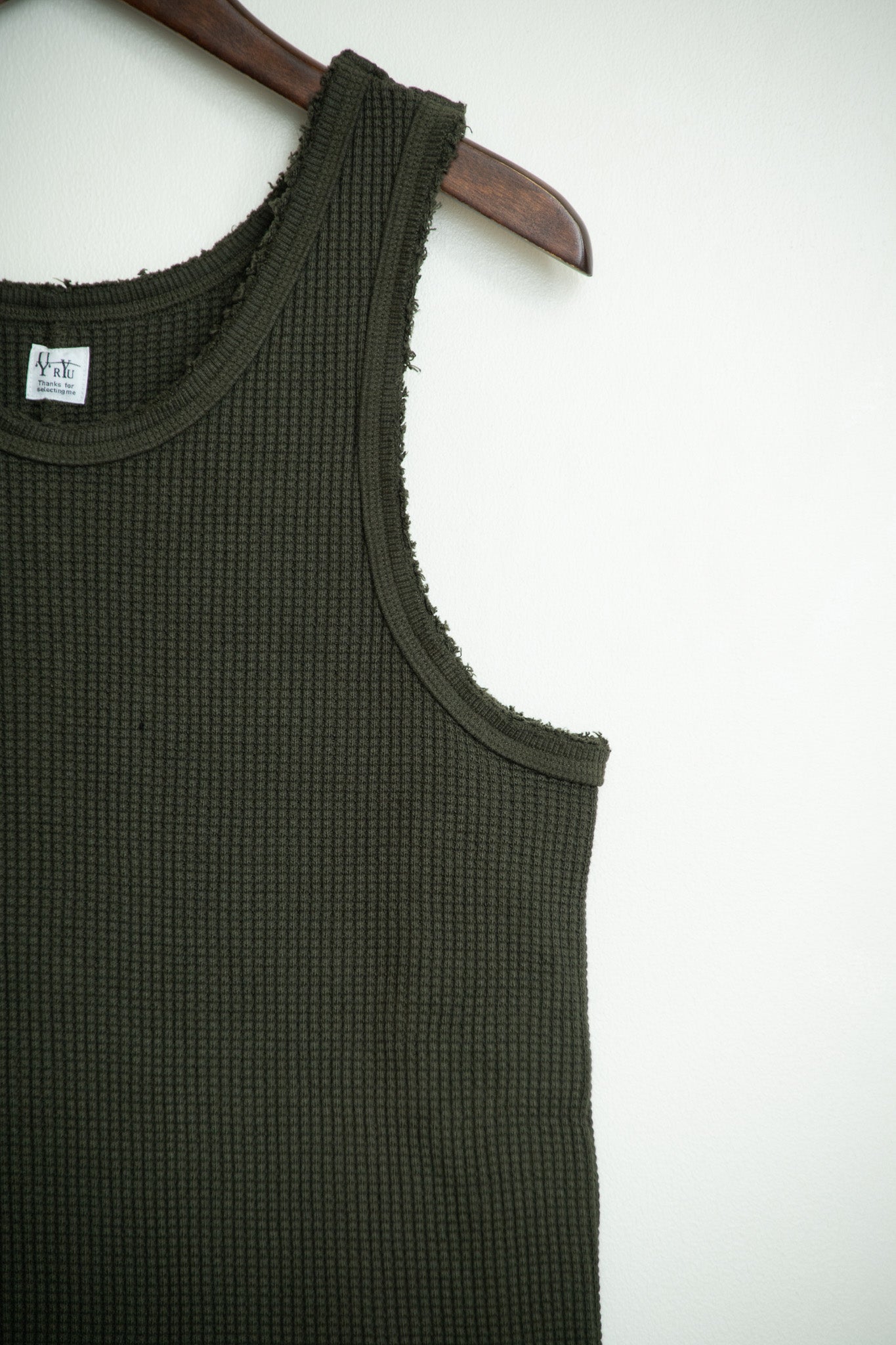 strong waffle sleeveless dress