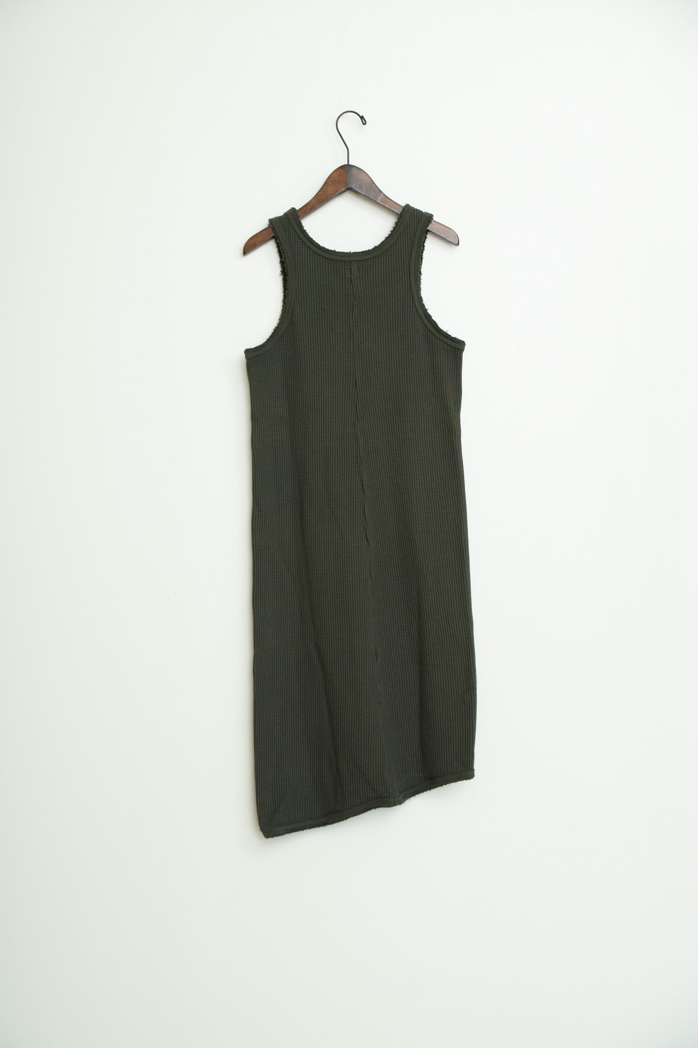 strong waffle sleeveless dress