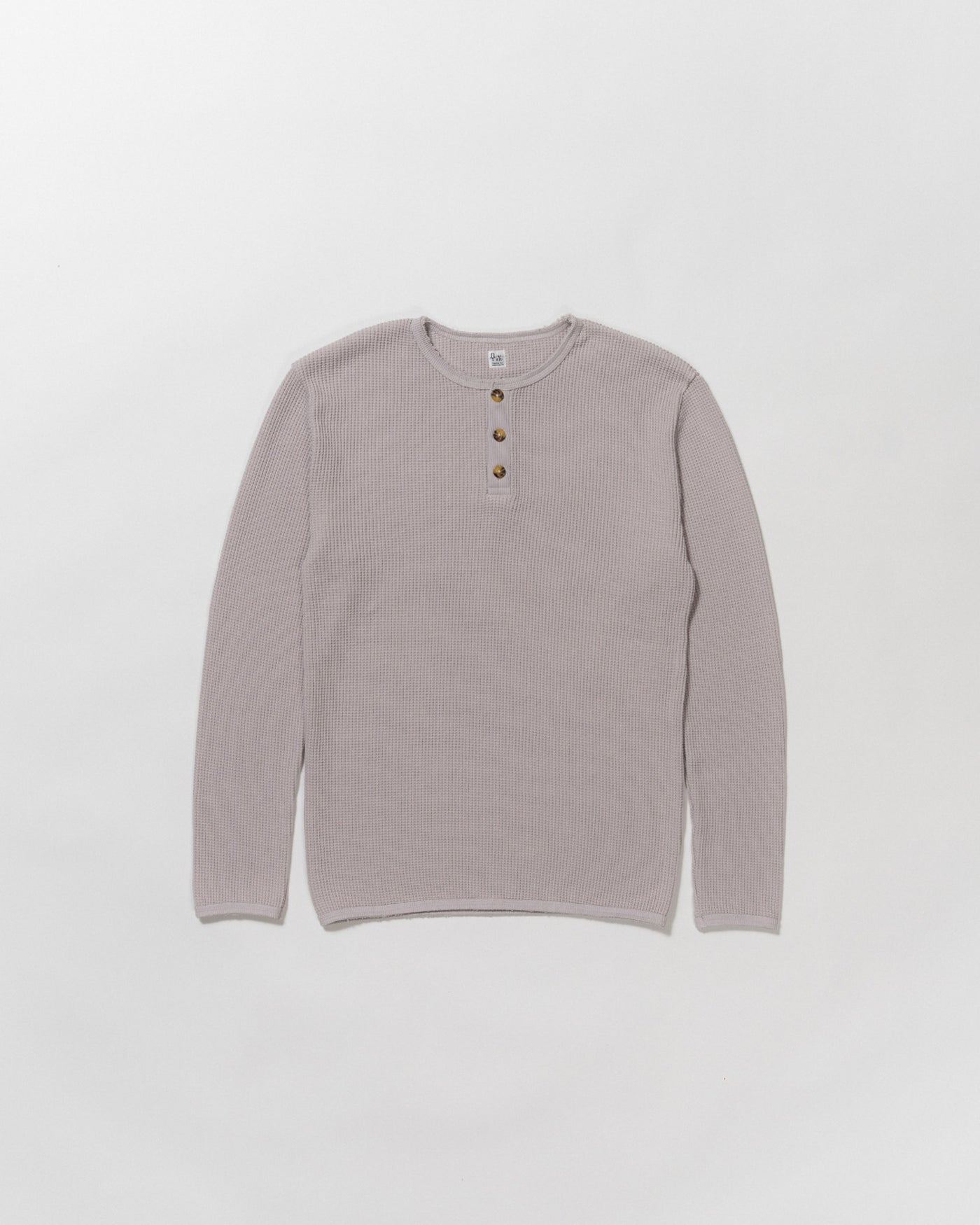 strong waffle henley neck shirt