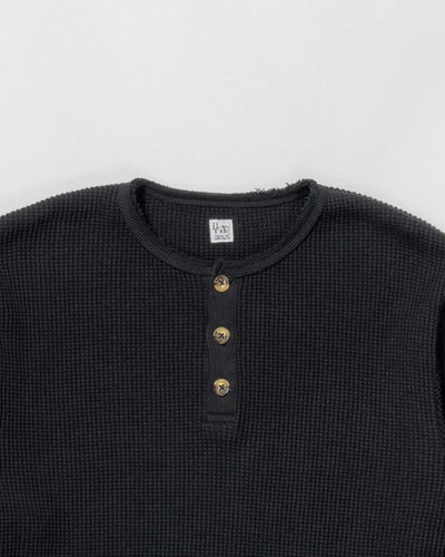 strong waffle henley neck shirt