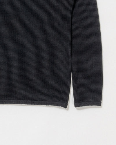 strong waffle henley neck shirt