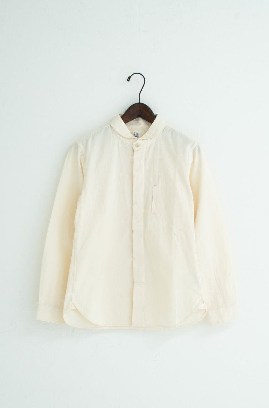 shawl collar shirt Ivory