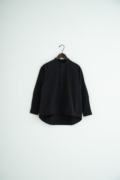 band collar bosom shirt