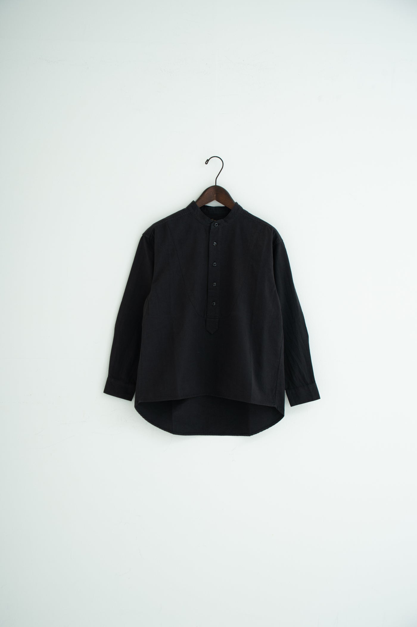 band collar bosom shirt