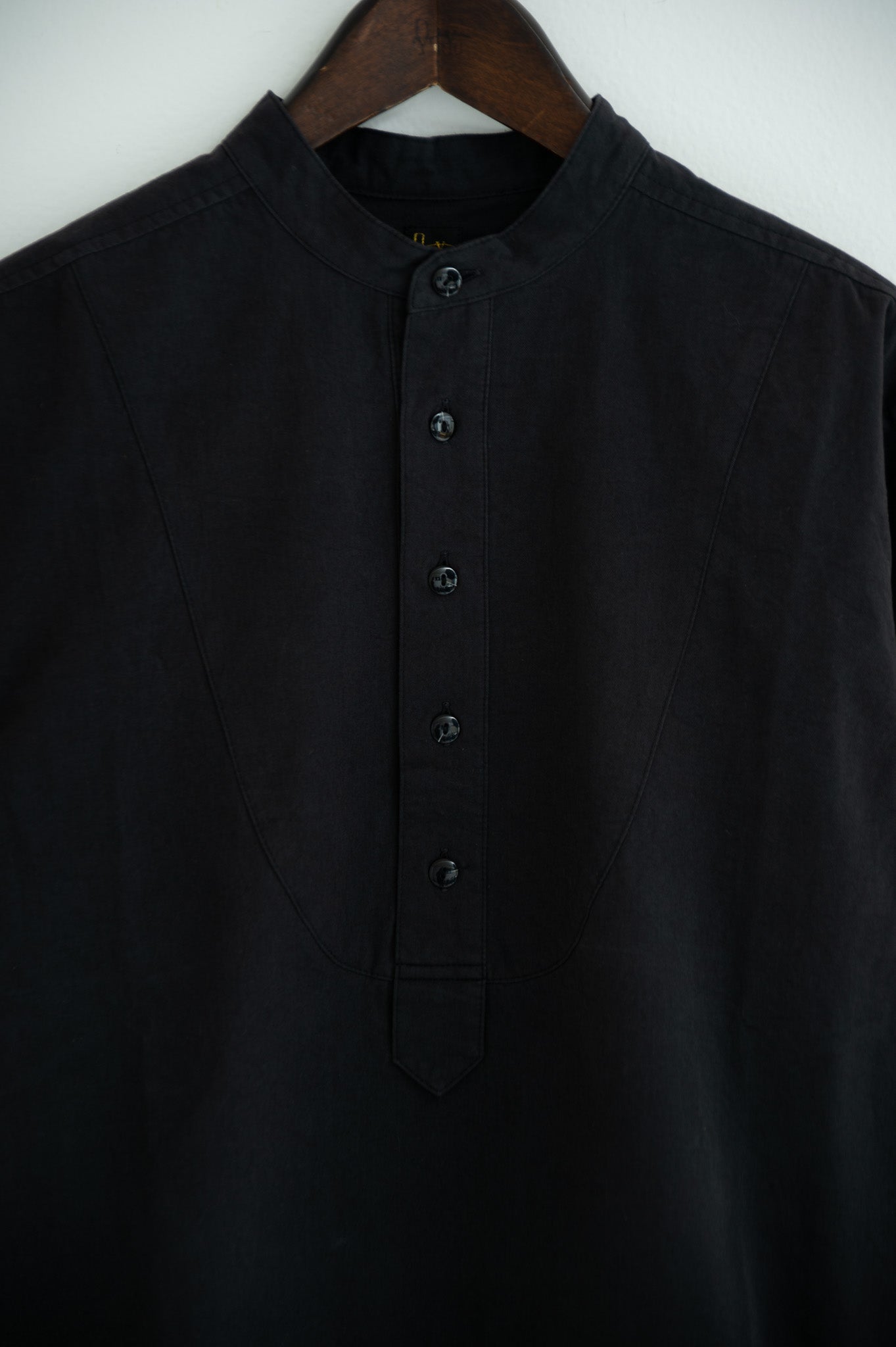 band collar bosom shirt