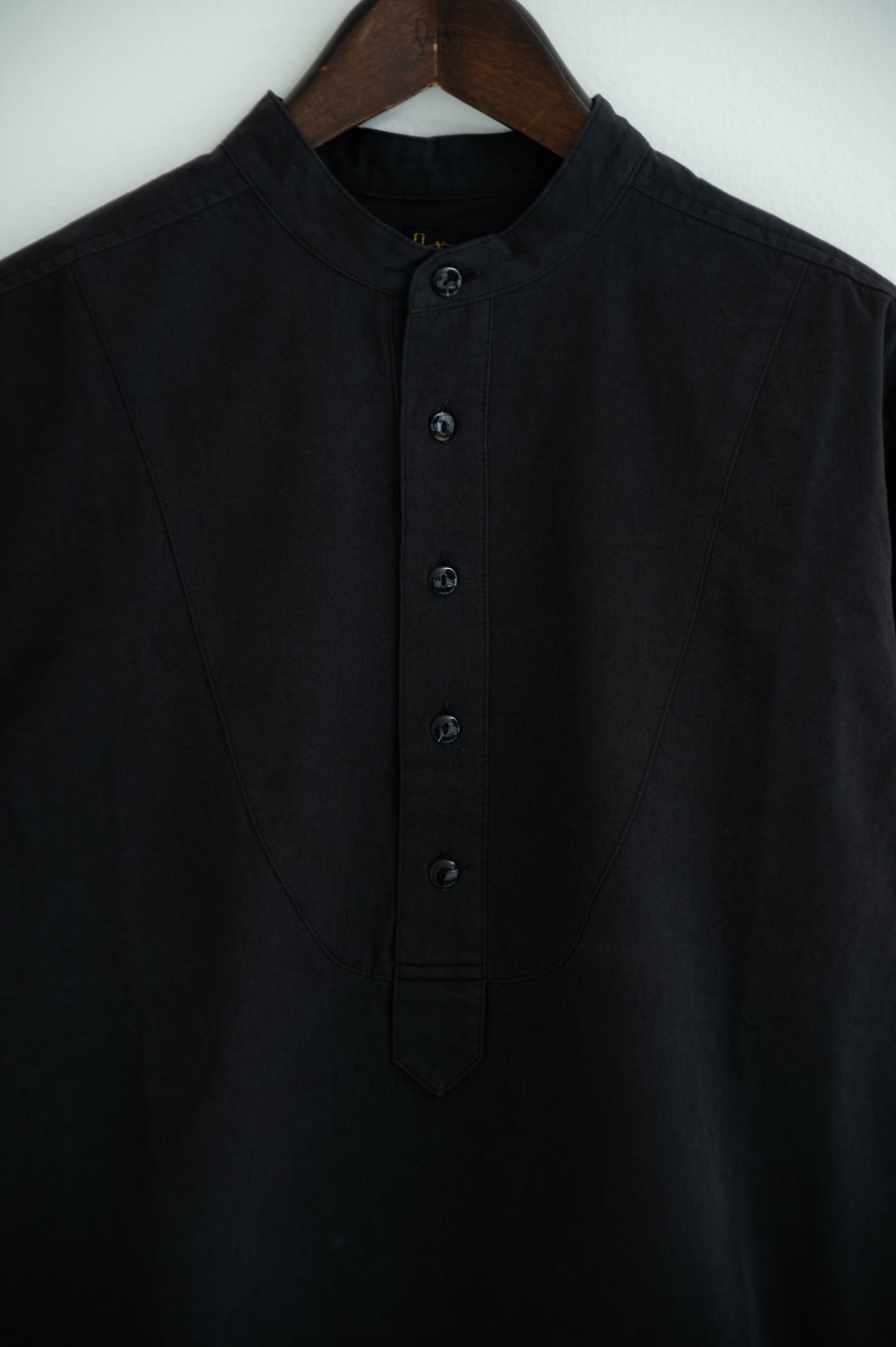 band collar bosom shirt