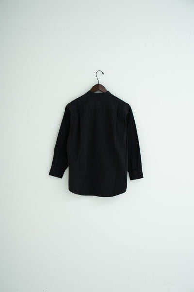 band collar bosom shirt