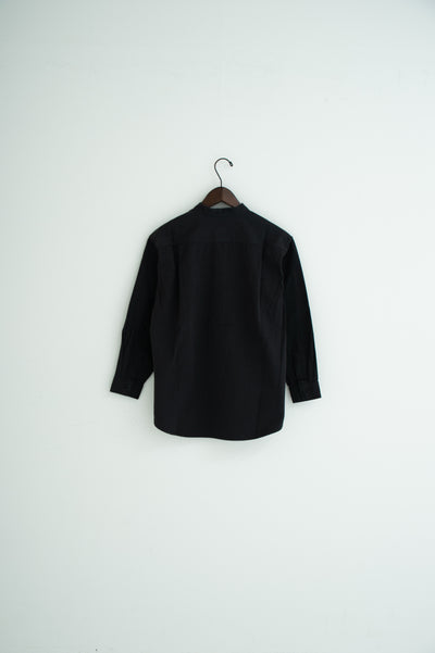 band collar bosom shirt