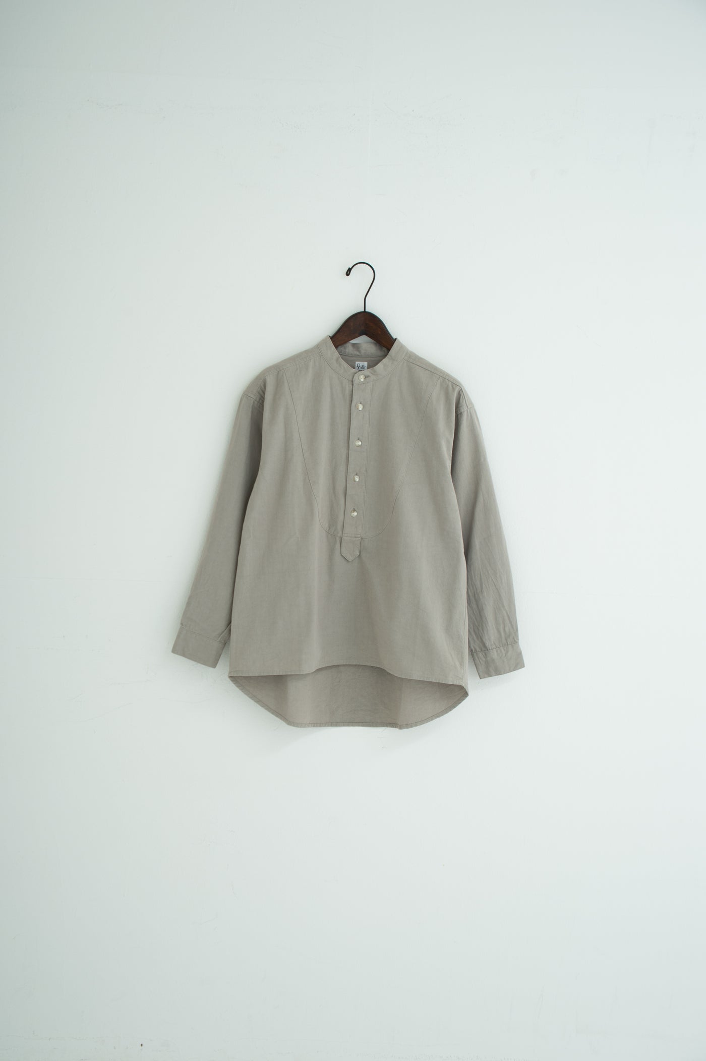 band collar bosom shirt