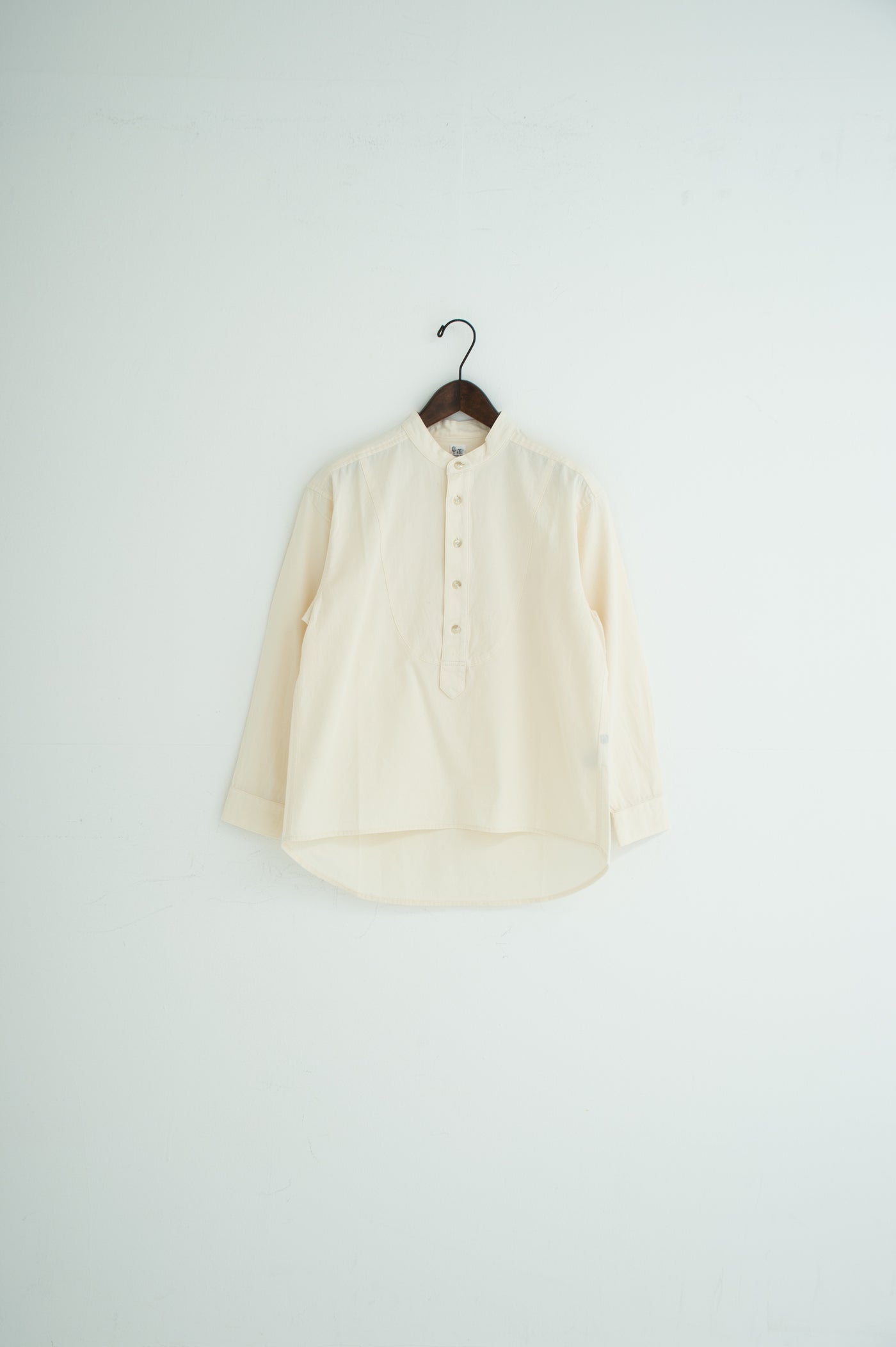 band collar bosom shirt