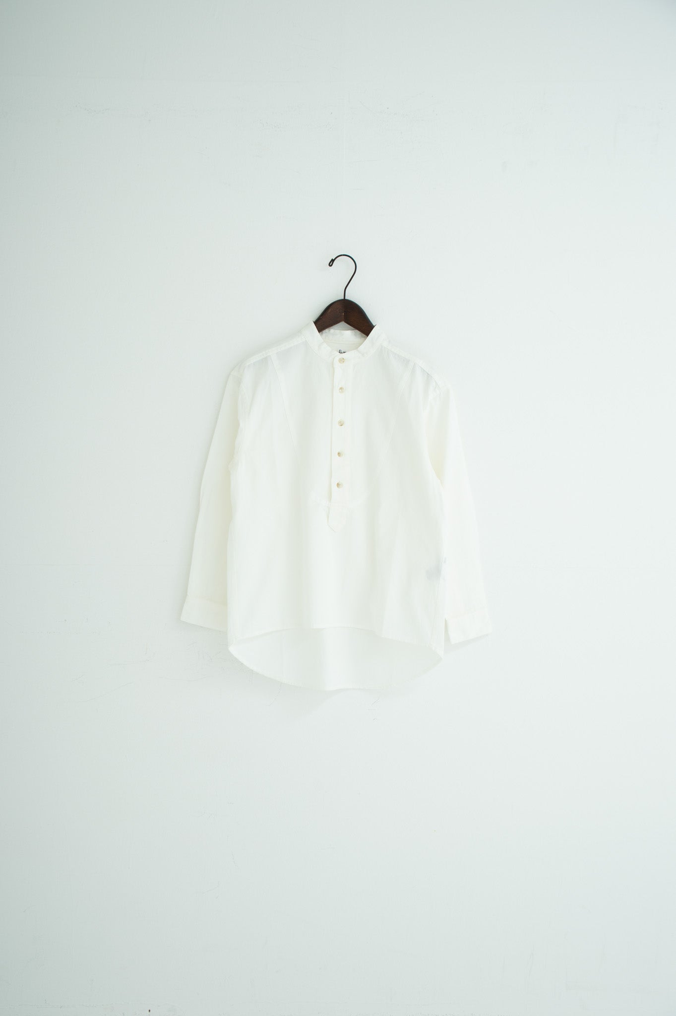 band collar bosom shirt