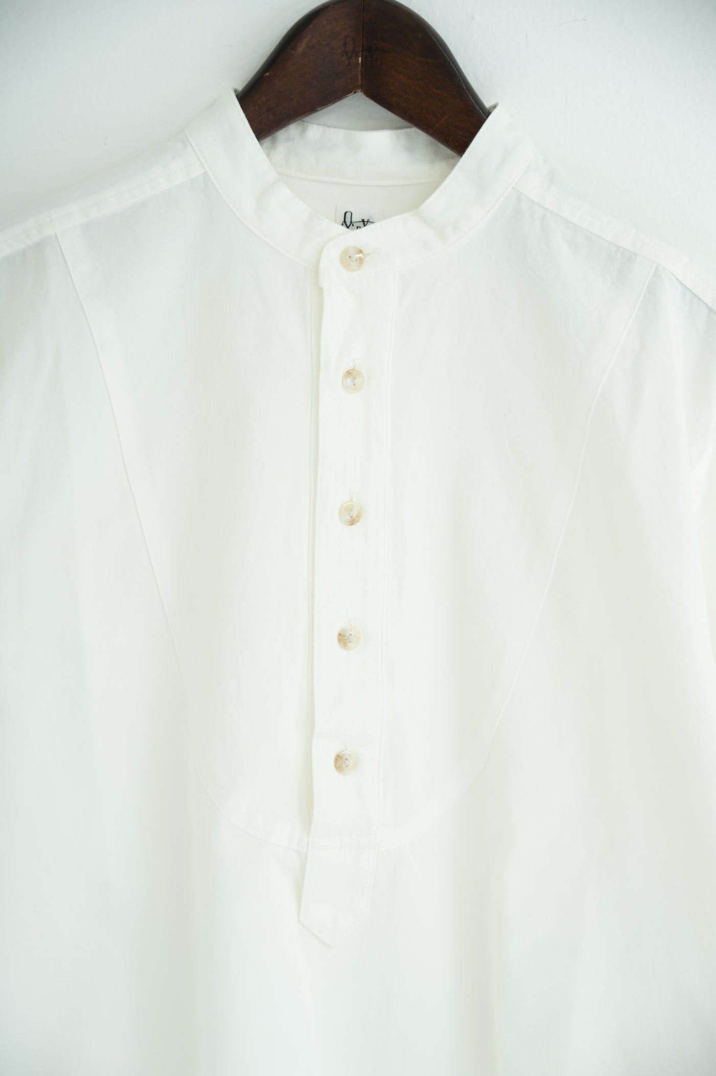 band collar bosom shirt