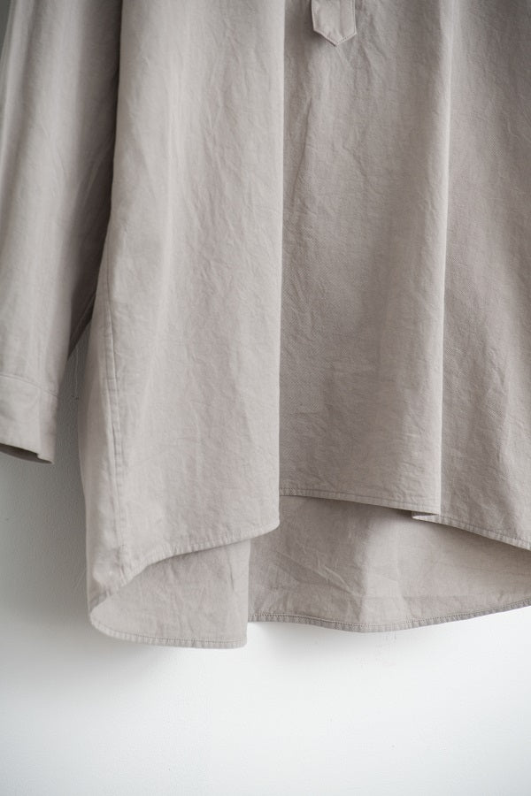 shawl collar over bosom shirt